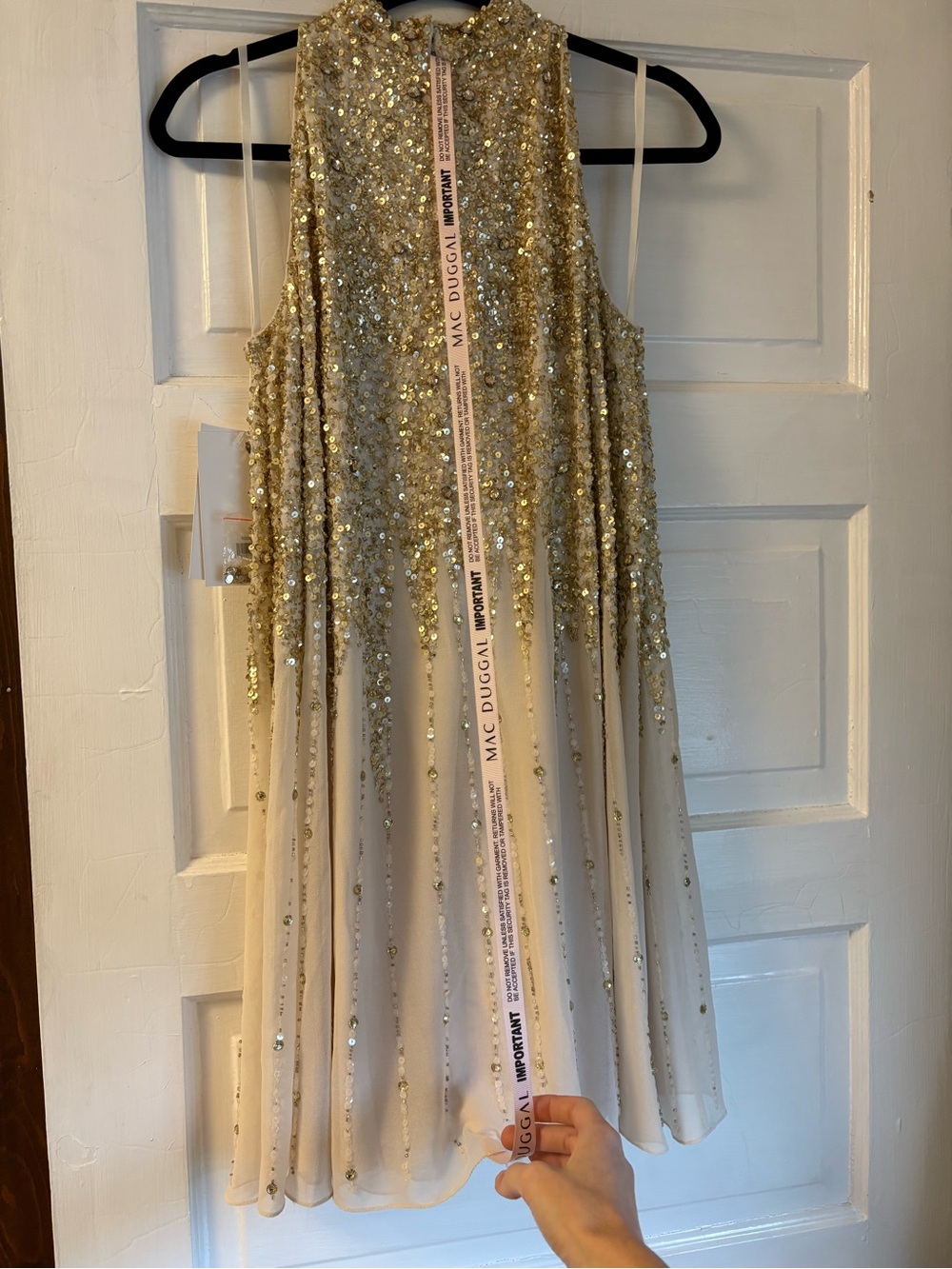 NWT Mac Duggal $458 Trapeze Dress - Picture 5 of 8